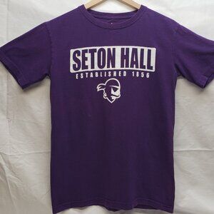 Seton Hall University Pirates Purple T shirt retro vtg vintage